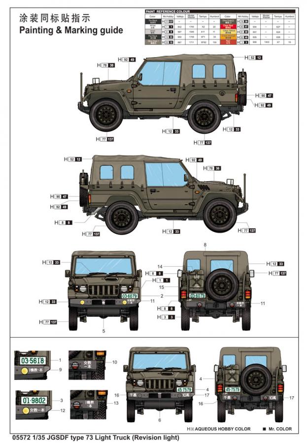 Trumpeter 1:35 JGSDF type 73 Light Truck (Revision light)