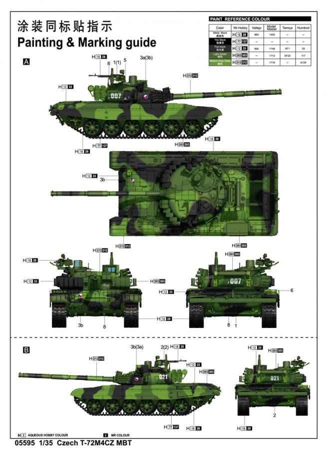 Trumpeter 1:35 Czech T-72M4CZ MBT