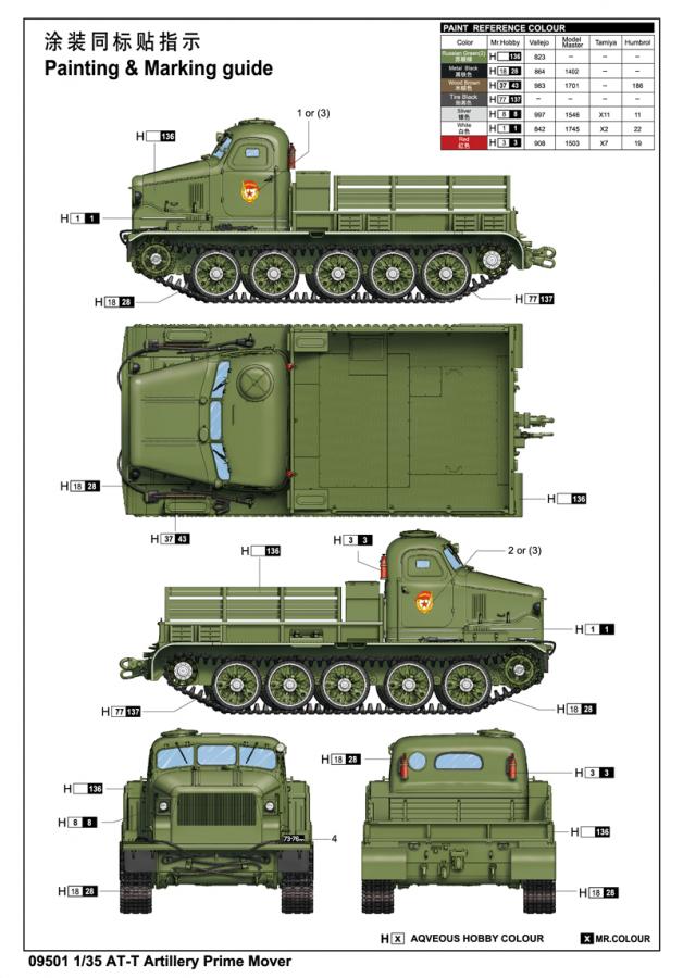 Trumpeter 1:35 AT-T Artillery Prime Mover