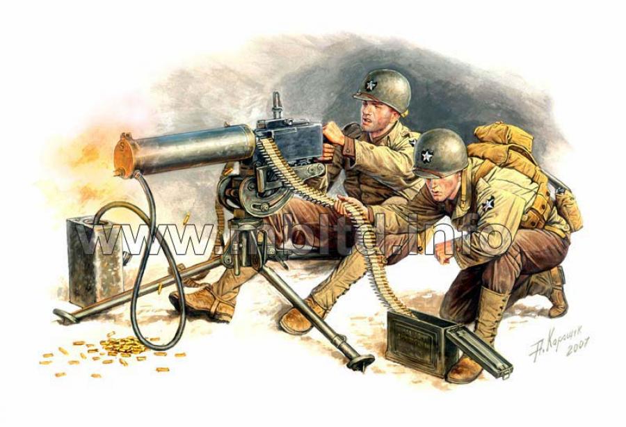 1:35 U.S. Machine Gun team, Europe 1944