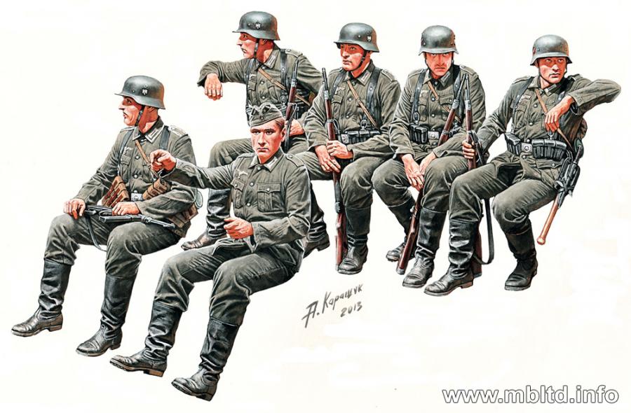 1:35 German infantry vehicle riders