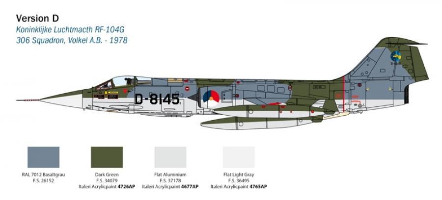 Italeri 1/32 F-104 STARFIGHTER G/S - Upgraded