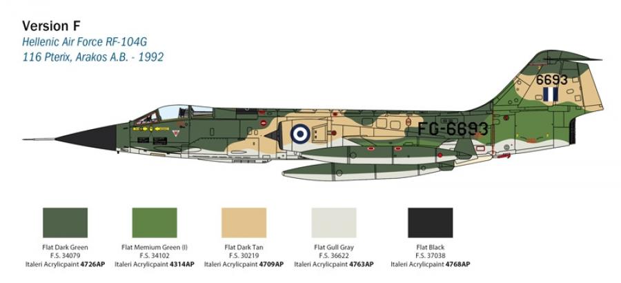 Italeri 1/32 F-104 STARFIGHTER G/S - Upgraded