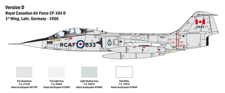 Italeri 1/32 TF-104 G Starfighter