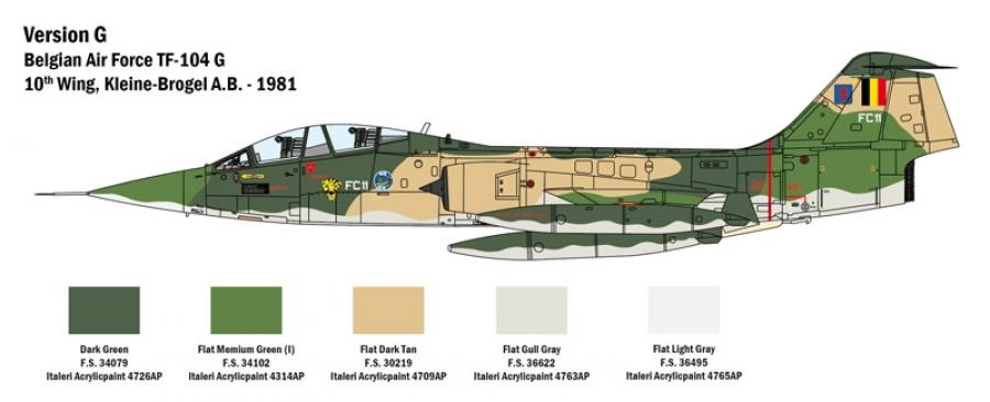 Italeri 1/32 TF-104 G Starfighter