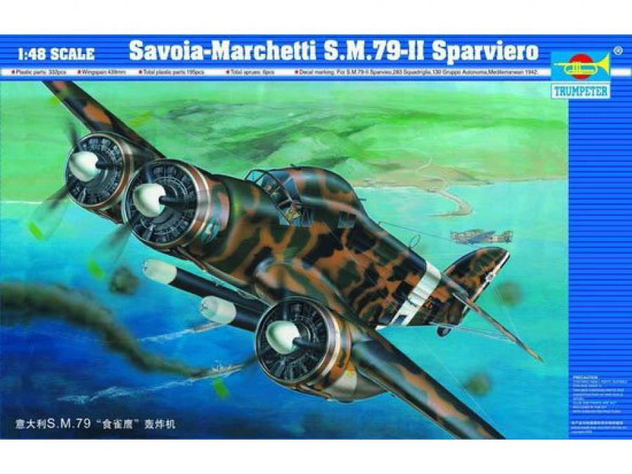 Trumpeter 1:48 Savoia Marchetti SM-79 II Sparviero