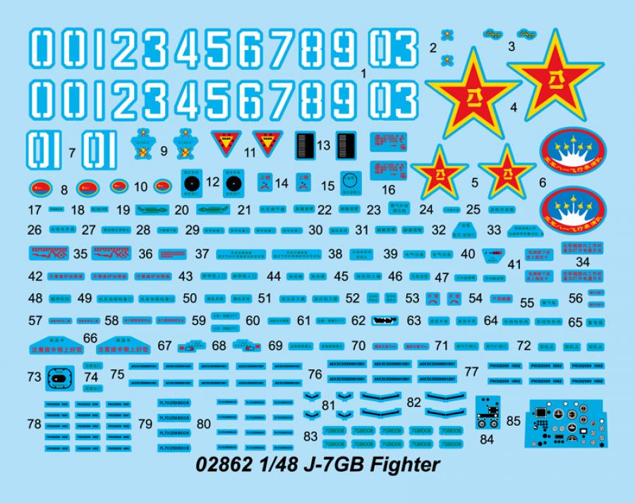 Trumpeter 1:48 J-7GB Fighter