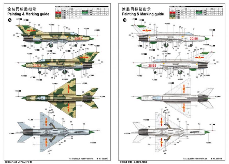 Trumpeter 1:48 J-7C/J-7D Fighter