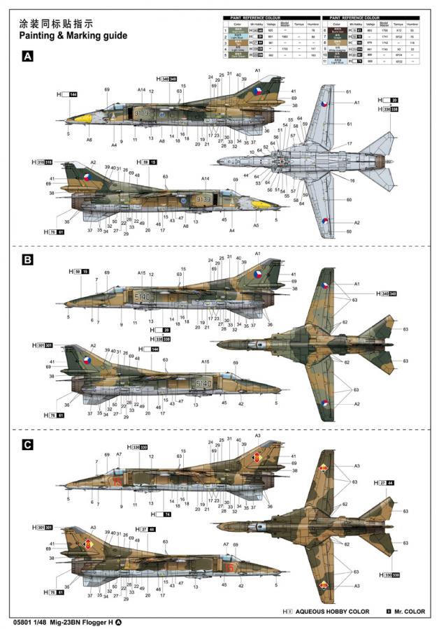 Trumpeter 1:48 MiG-23Bn Flogger H