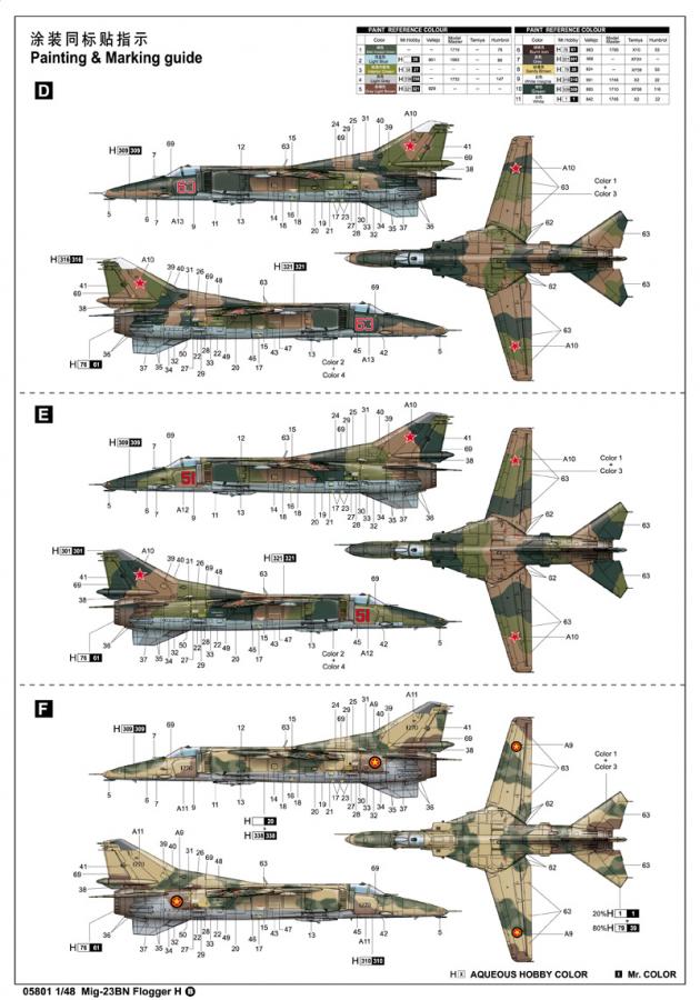 Trumpeter 1:48 MiG-23Bn Flogger H