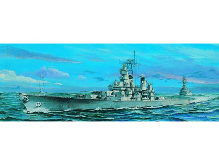 Trumpeter 1:700 US Battleship BB-61 Iowa 1984