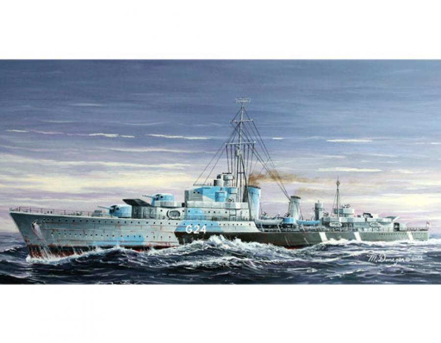 Trumpeter 1:700 Tribal-class destroyer HMCS Huron (G24) 1944