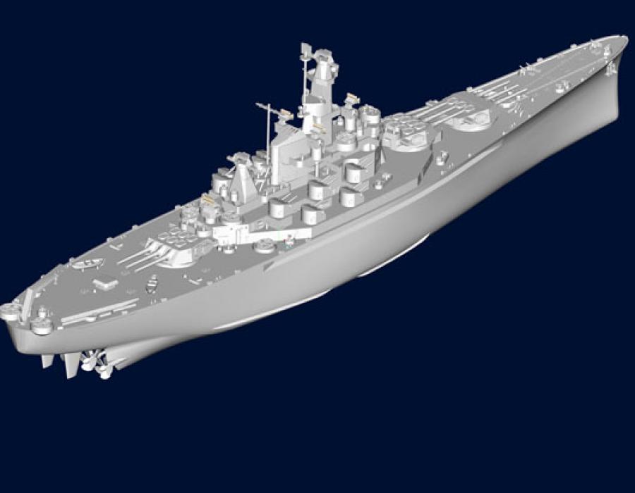 Trumpeter 1:700 USS Alabama (BB-60)