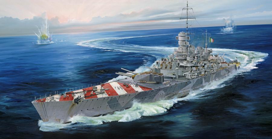 Trumpeter 1:700 Italian Navy Battleship RN Roma 1943