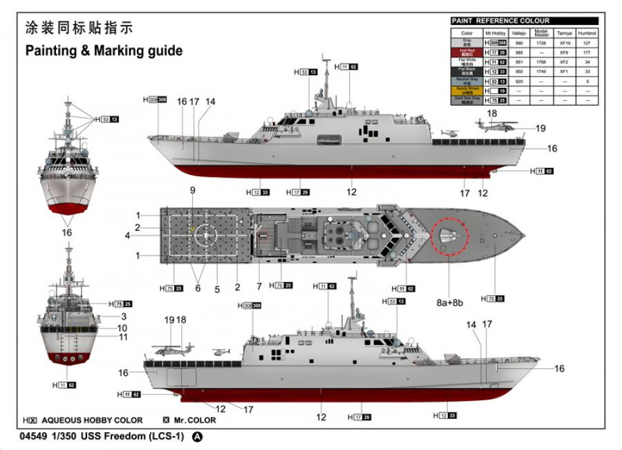 Trumpeter 1:350 USS Freedom (LCS-1)