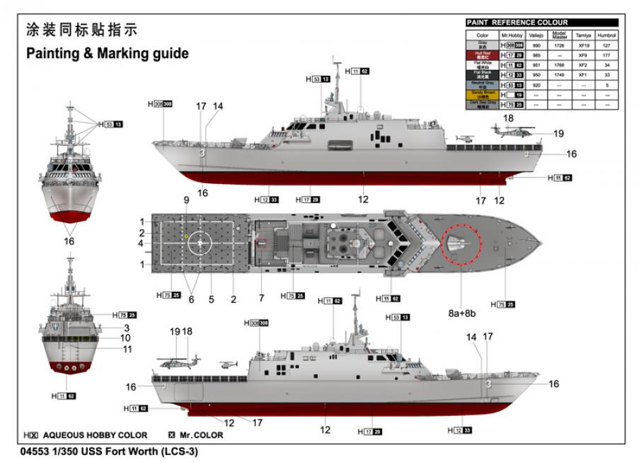 Trumpeter 1:350 USS Forth Worth (LCS-3)