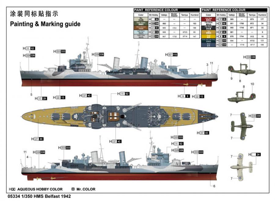 Trumpeter 1:350 HMS Belfast 1942