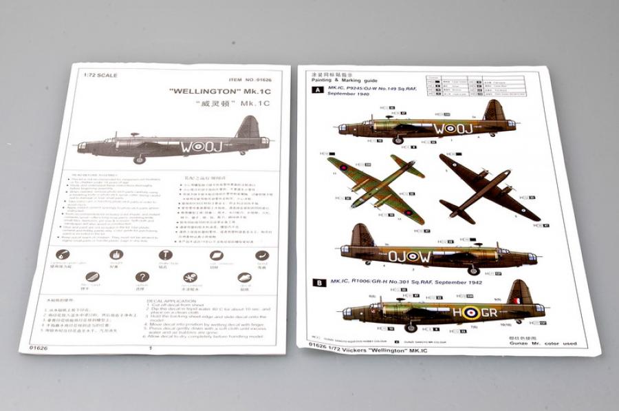 Trumpeter 1:72 Wellington Mk.1C