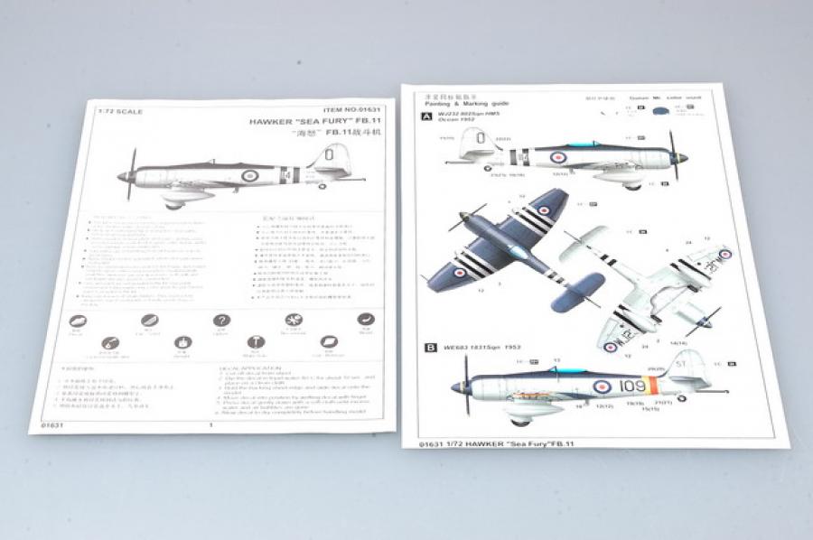 Trumpeter 1:72 Hawker ''Sea Fury'' FB.11