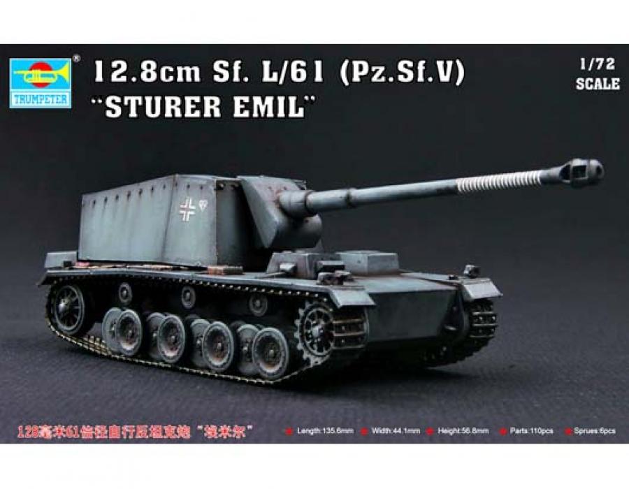 Trumpeter 1:72 Sturer Emil 12,8 cm