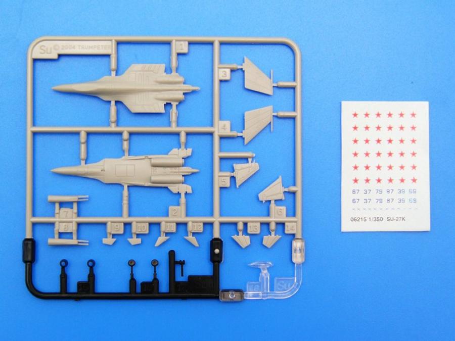 Trumpeter 1:350 Sukhoi Su-27 Flanker D (6pcs)