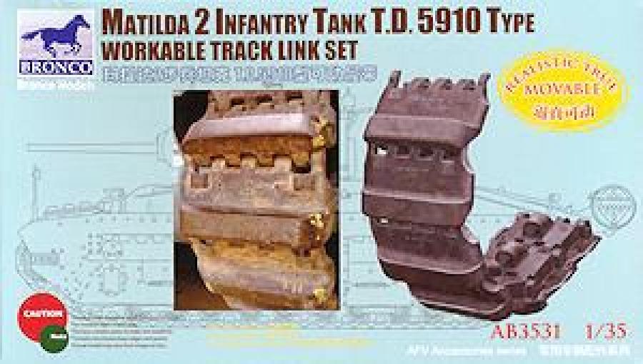 1:35 Matilda 2 T.D.5910 Type Workable Track Link Set