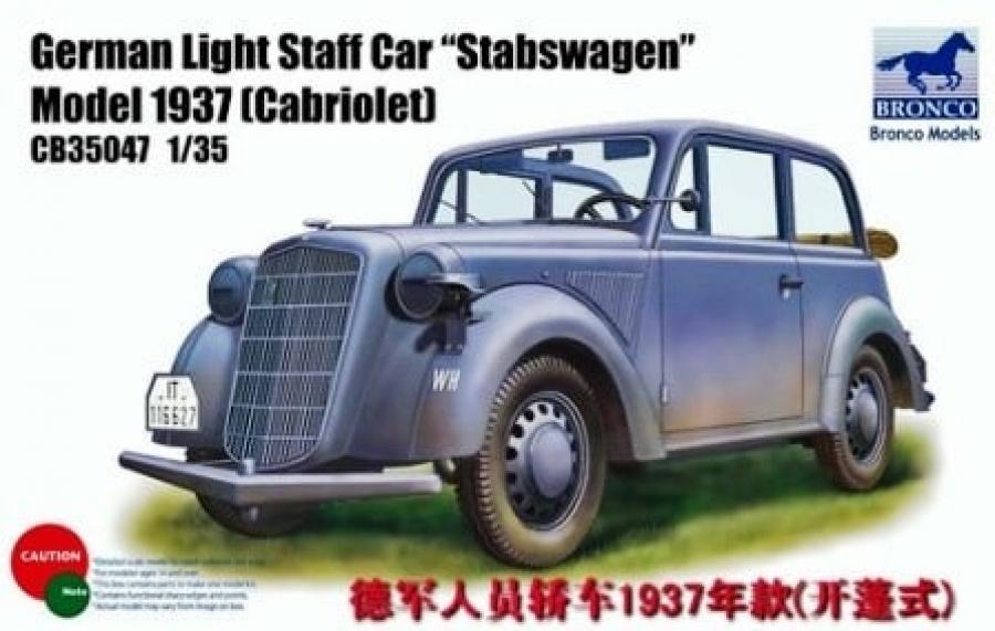 1:35 German Light Staff Car Stabswagen Mod. 1937 (Cabriolet)