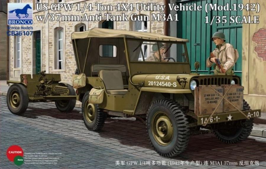 1:35 US Jeep with 37mm AT Gun