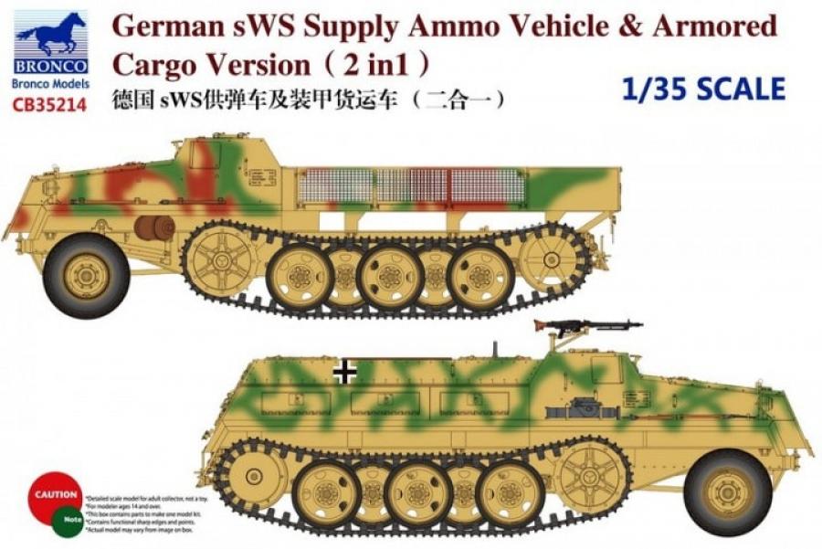 1:35 German sWS Supply Ammo Vehicle & Armored Cargo Version (2 in 1)