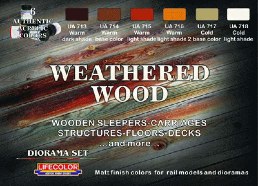 Weathered Wood Paint set