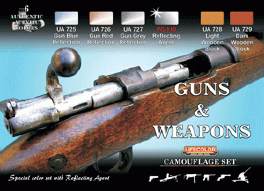 Guns and Weapons Paint set