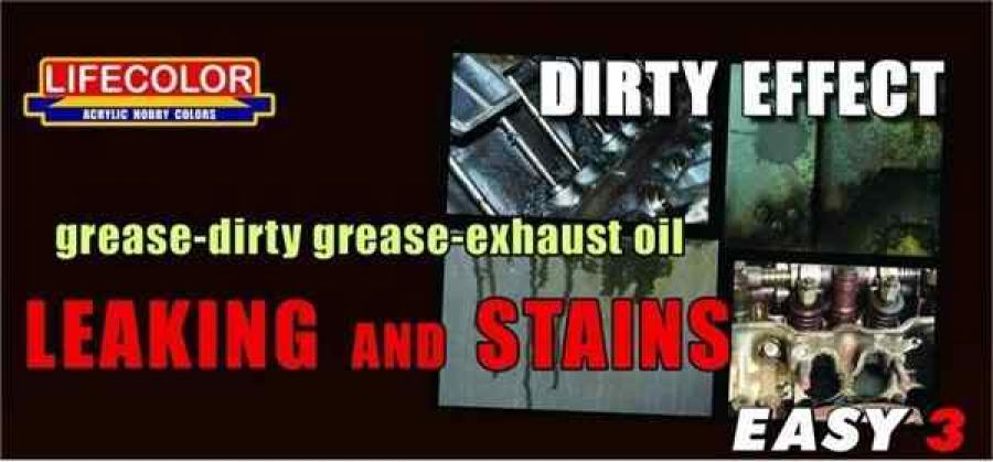 Grease-dirty grease-exhaust oil set