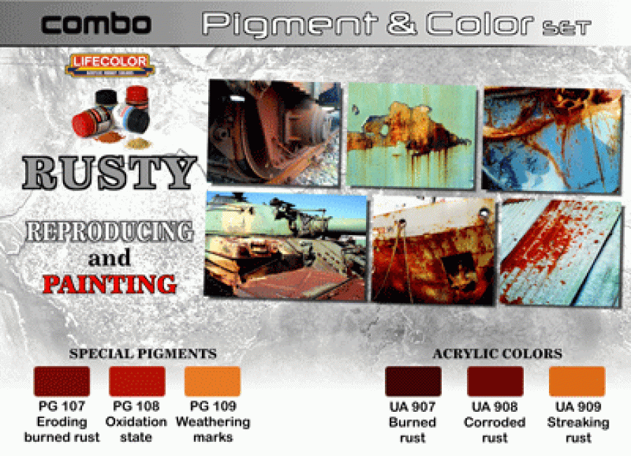 Pigment & Color Set, Rusty