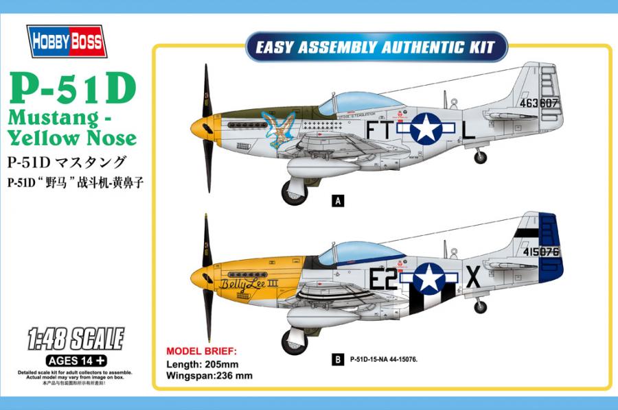 1:48 P-51D Mustang - Yellow Nose