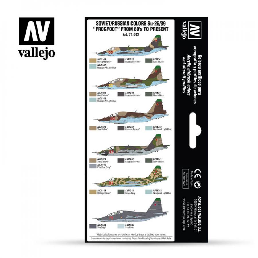 SOVIET/RUSSIAN COLORS SU-25/39  8X17ml