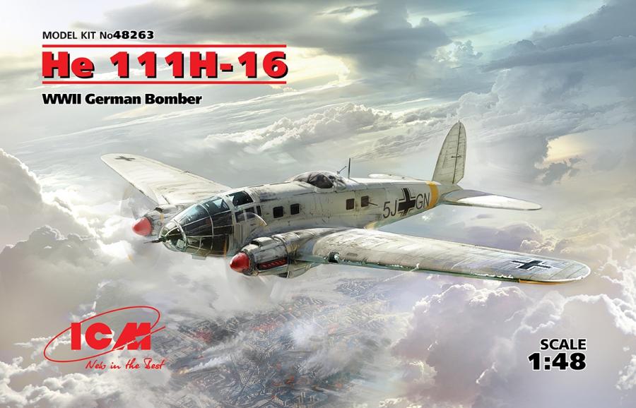 ICM 1:48 He 111H-16, WWII German Bomber