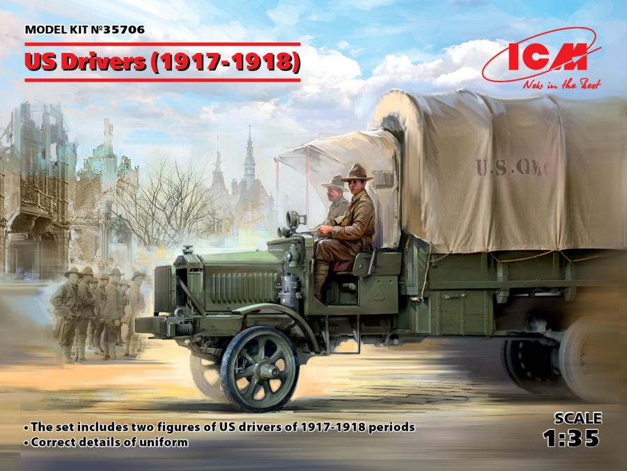 1:35 US Drivers (1917-1918) (2 figures)