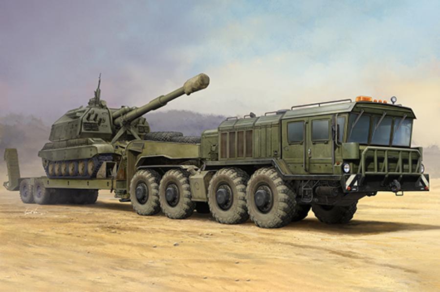 Trumpeter 1/35 KZKT-7428 Transporter with trailer