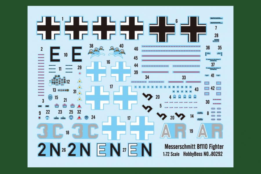 1:72 Messerschmitt Bf110 Fighter