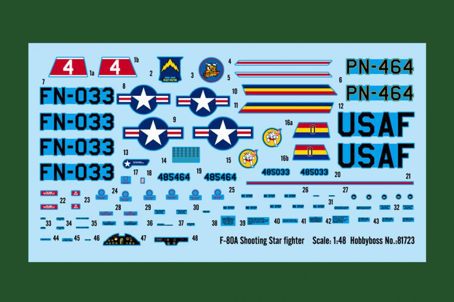 1:48 F-80A Shooting Star fighter