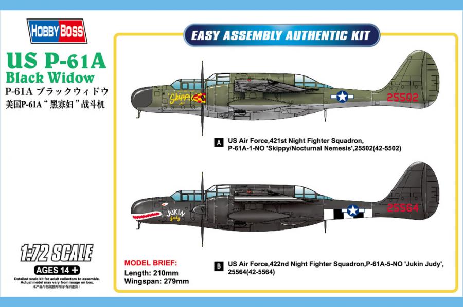 1:72 US P-61A Black Widow