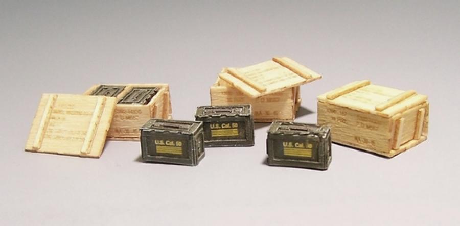 1:35 US  wooden ammunition boxes - Vietnam