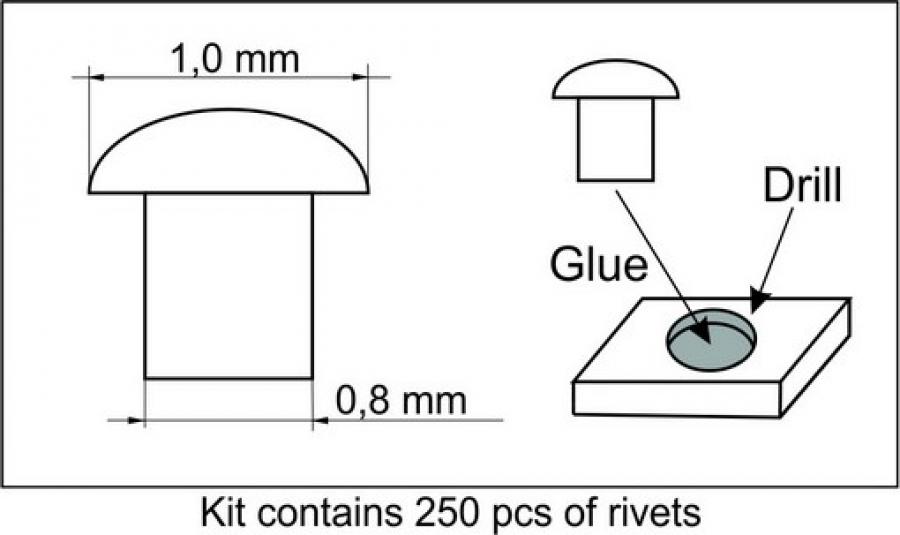 1:35 Rivets 1,0 mm