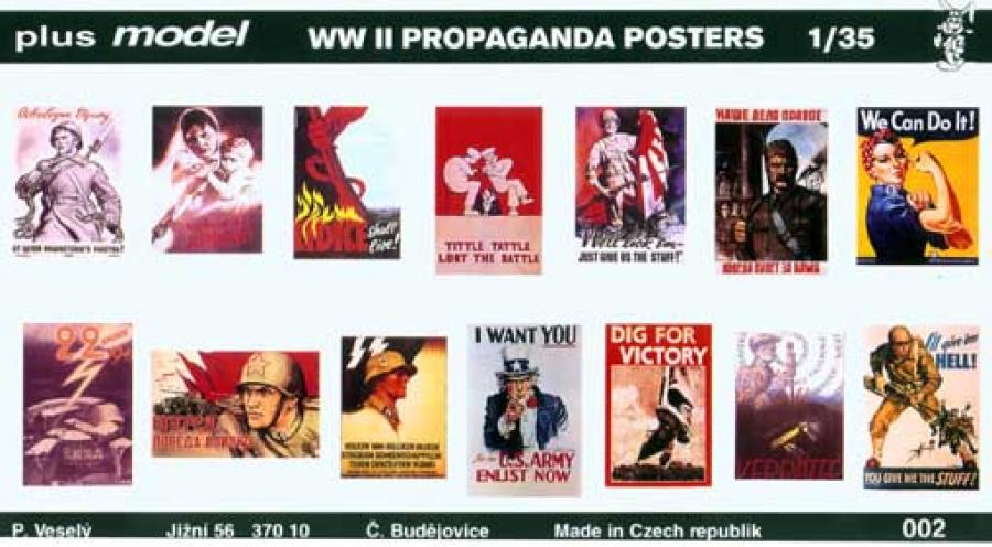 1:35 WW II. Propaganda Posters 1