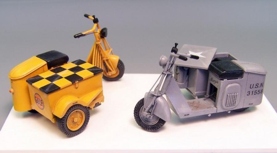 1:35 US scooter with sidecar