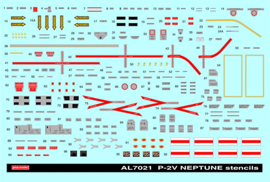 1:72 Stencils for P2V Neptune