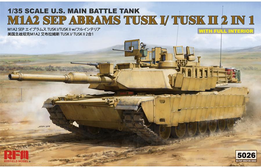 Ryefield 1:35 M1A2 SEP Abrams TUSK I/ TUSK II