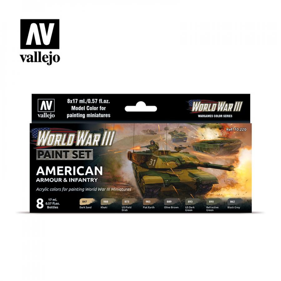 WWIII American Armour & Infantry 6X17ml