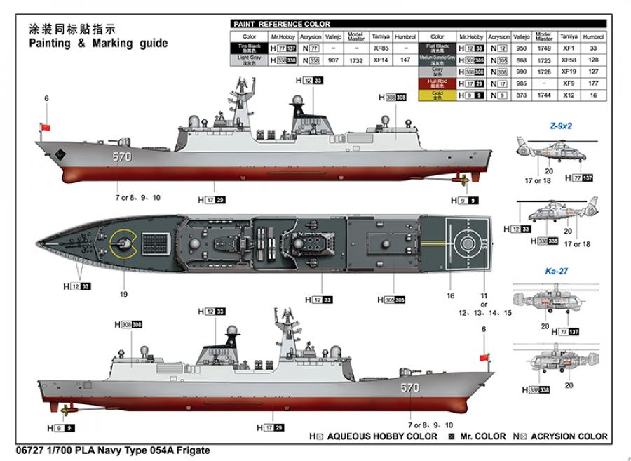 Trumpeter 1:700 PLA Navy Type 054A FF