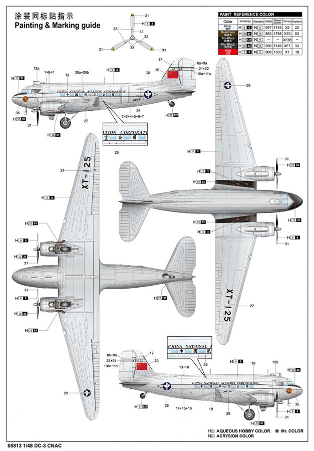 Trumpeter 1:48 DC-3 CNAC